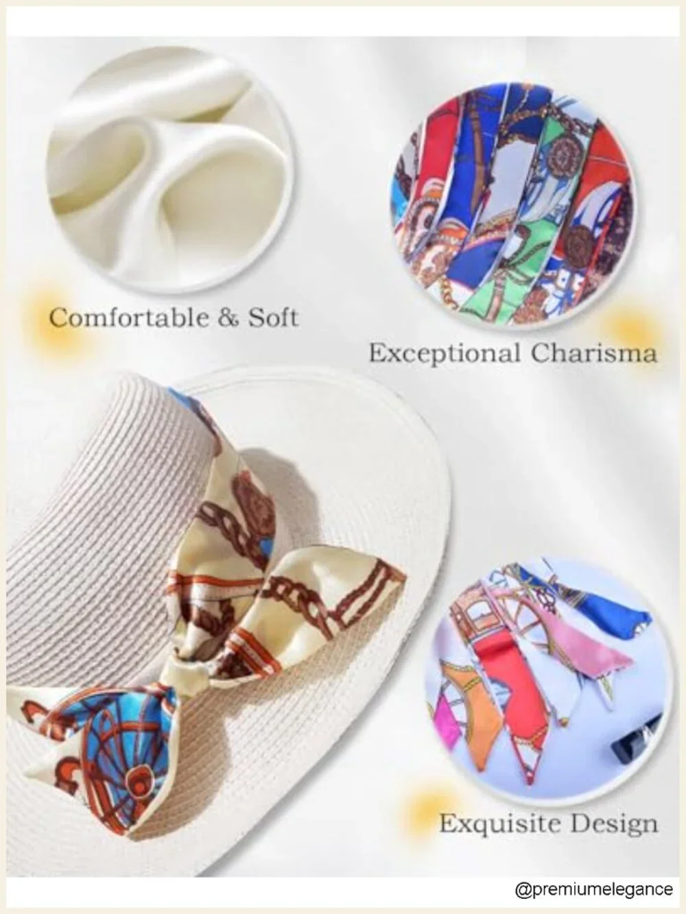 6 Pack Satin Scarf Wraps for Handbag Handle Decoration Neck Scarves